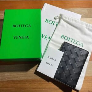 【未使用】BOTTEGA VENETA パスポートケース ブラック ボッテガ・ヴェネタ