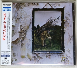 ☆ レッド・ツェッペリン LED ZEPPELIN レッド・ツェッペリン IV LED ZEPPELIN IV デジタル・リマスター 日本盤 帯付 WPCR-75004 新品同様