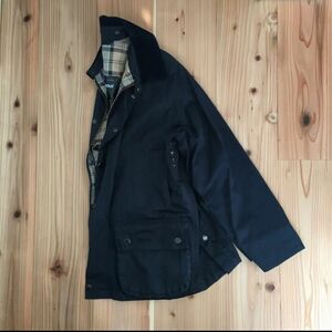 barbour バブアー　ノンオイル　紺