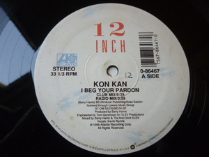 Kon Kan / I Beg Your Pardon ダンサブルELECTRO DISCO 12 長尺バージョン　試聴