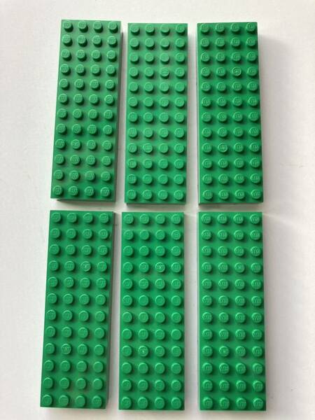 【送料込】レゴ LEGO 4x12 ブロック　緑　6個