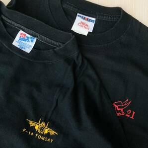 アメリカ海軍 VF-21 & VS-21 半袖Tシャツ Lサイズの画像1