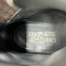 Salvatorre Ferragamo フェラガモ レースアップブーツ　10 1/2 EE 28.5cm ダークブラウス　メンズ　靴　シューズ_画像6