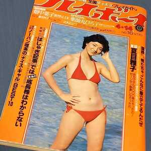 週刊プレイボーイ　1981年4月14日号　表紙:松原千明　ピンナップ:藤真利子　畑中葉子　薬師丸ひろ子　夏目雅子　松村智子