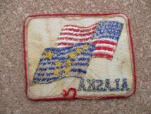 70s ALASKA アラスカ星条旗ワッペン/国旗ALASKA旗ビンテージ旅行ジョークVintageフラッグFLAGスーベニアPATCH土産USA D6_画像5