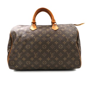 LOUIS VUITTON ミニボストンバッグ ハンドバッグ ブラウン モノグラム M41524 スピーディ 35 フランス製