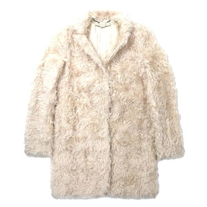 STELLA MCCARTNEY eko fur coat 38 white wool 333703SAN05-1 BVLGARY a made 