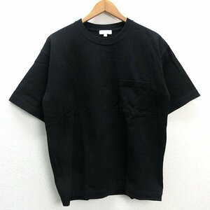 s# United Arrows /B&Y 1217-175-0970 Chris pi- cotton . type T-shirt [M] black /MENS/183[ used ]