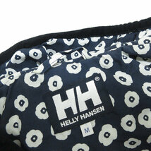 a■ヘリーハンセン/HELLY HANSEN HW11483 花柄 キルティング 中綿フーディーコートJKT【M】紺/LADIES/24【中古】_画像2