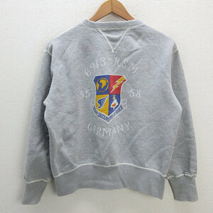 y# made in Japan # Fellows /PHERROW*S gadget sweat sweatshirt # ash [ lady's L]LADIES/ American Casual /108[ used ]