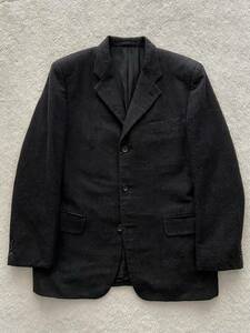 COMME des GARCONS HOMME sizeL 製品加工 ウールジャケット メンズ ブレザー グレー 秋冬 AD2004 コムデギャルソンオム