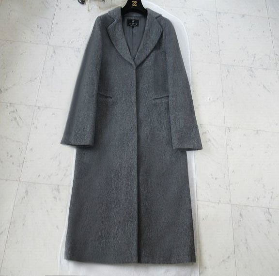 LANVIN ランバン カシミヤ 100% チェスターコート グレー 52 | tspea.org