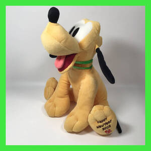 N-541* Pluto Happy New Year 2008 Disney Store soft toy commodity tag less Disney regular commodity Disney character 