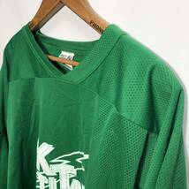 ■ CANADA製 Athletic Knit ” TITANS ” メッシュ地 ホッケー シャツ 古着 サイズXXL グリーン アメカジ スポーツ ■_画像3