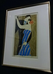 　田中陽子 Yoko.T 木版画 リトグラフ ワルツ　限定60 絵画