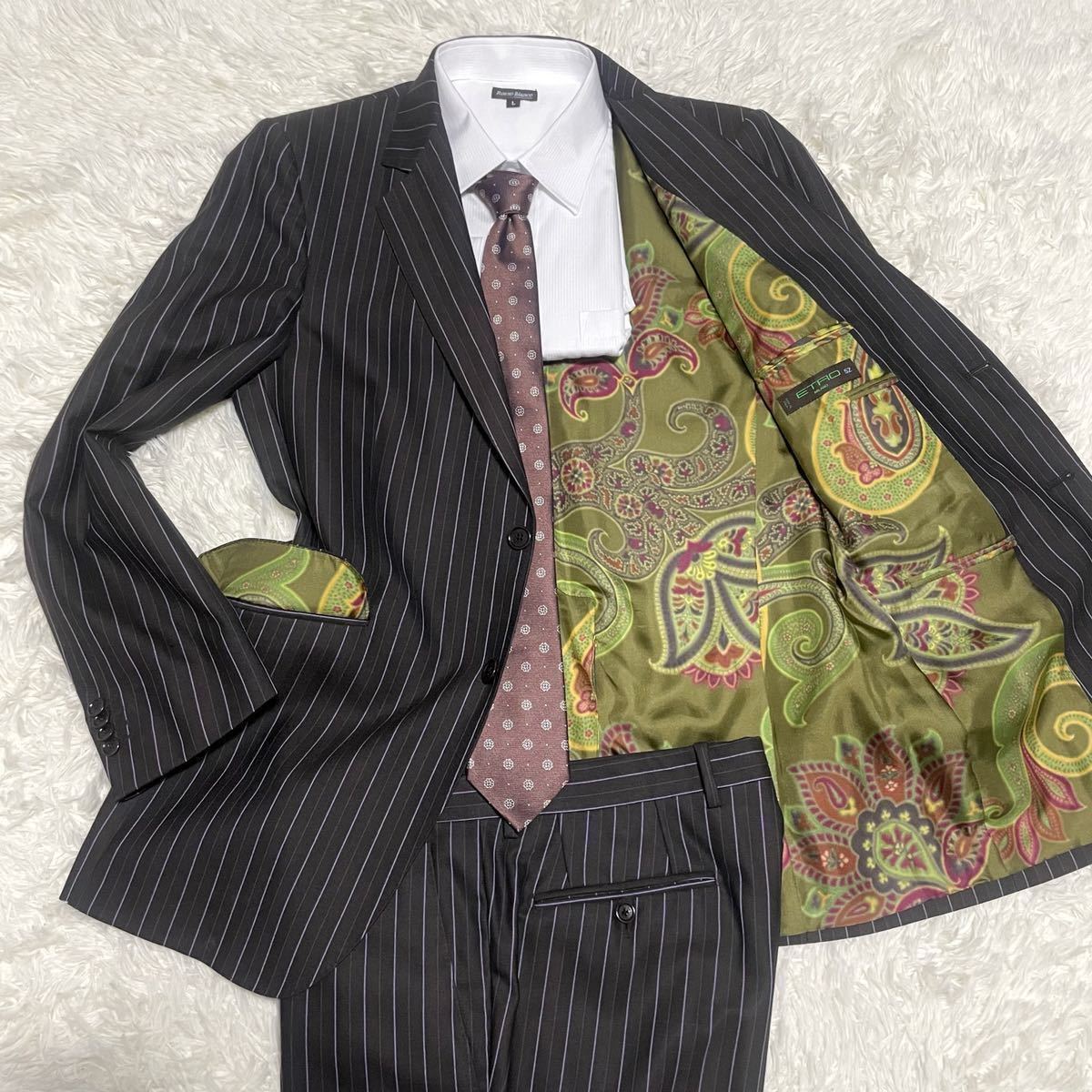 ☆ETRO/エトロ☆超最高級ウールスーツ☆購入価格50万円☆新品/未使用 ...