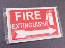 デコサインステッカー【FIRE EXTINGUISHR/消火器】　壁紙シール　ウォール　アメリカン　≪サイズ 100×153mm≫_画像1