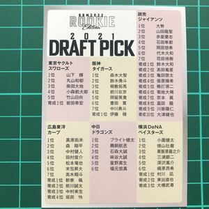 DRAFT PICK 2022 BBM ルーキーエディション 山下輝 森木大智 ブライト健太 大勢 小園健太 松川虎生