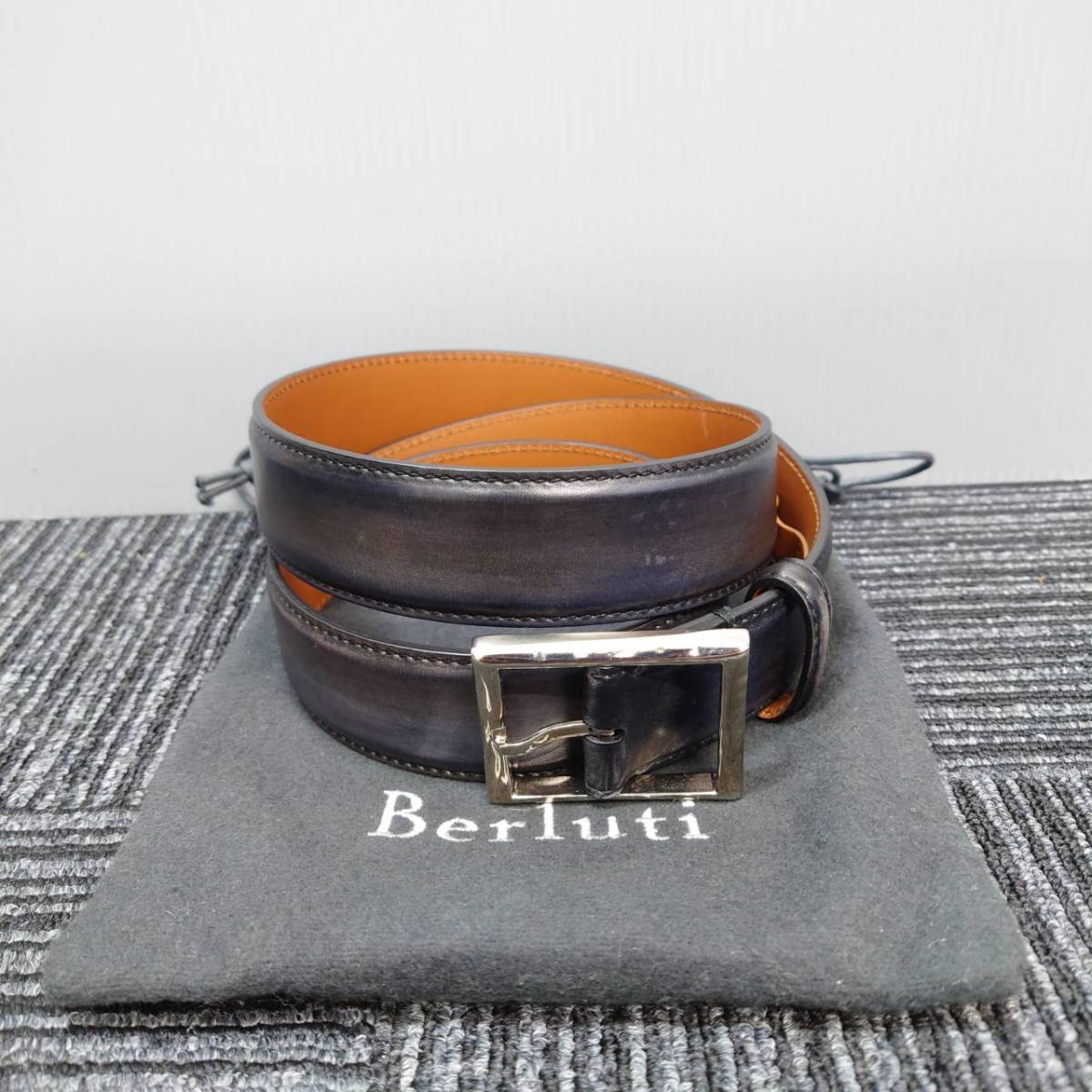 GINGER掲載商品】 未使用品【Berluti/ベルルッティ】ベルト ベルト