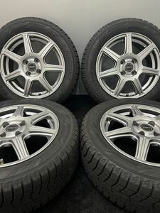 195/55R15 YOKOHAMA ice GUARD iG60 19年 社外アルミ ZART 15インチ 6J +45 4H 100 4本 ヴィッツ アクア デミオ ラシーン等