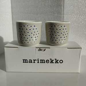 [ не использовался ] Marimekko marimekko PUKETTIpketi Latte кружка 2 шт. комплект серый серый 