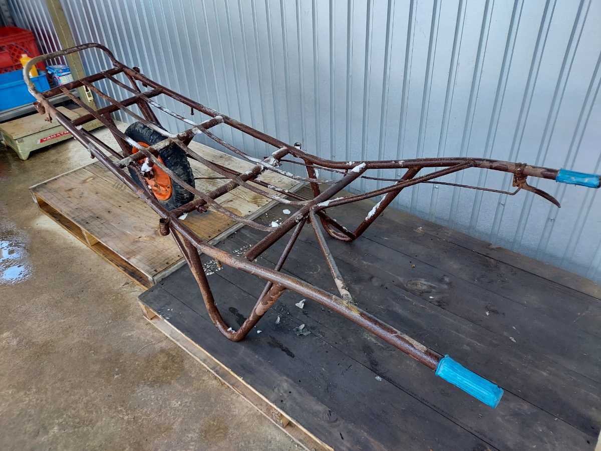 ☆品質保証☆ 手押し車! 牽引車 !運送車! 実心タイヤ 積載量が ...