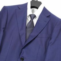 325 新品 DORMEUIL IDENTITY 仏 ドーメル スリーピース スーツ 上級ライン A5 ネイビー_画像2