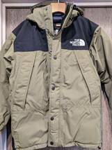 希少 The North Face Mountain Down Jacket S BG バートンオリーブ マウンテンダウンジャケット ノースフェイス ND91737_画像1