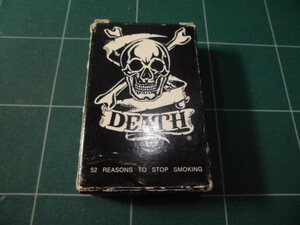 Qn013 [ unopened ] death filtertes filter playing cards rare tes cigarettes 