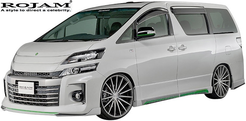 【M\'s】トヨタ ヴェルファイア 20系 G’s (2012/11-2014/12) ROJAM VERDE エアロ 4点セット(F+S+WD+RCP)//FRP ロジャム ヴェルデ エアロ