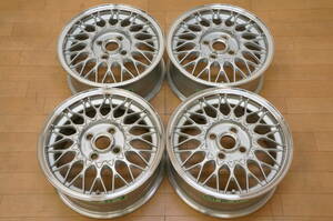 H1354【希少】BBS NA ロードスター PCD100 6J+45 軽流用にも　当時物