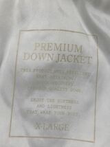 大きいサイズ XL ユニクロ プレミアム ダウンジャケット キルティング　　ホワイト UNIQLO PREMIUM DOWN JACKET 裾ドローコード 早2051_画像3