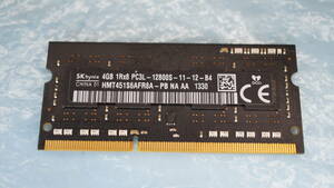 【ノートPC用メモリ・DDR3-1600・4GB・低電圧版・Apple純正モジュール】