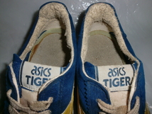 ★`80s日本製/ヴィンテージ asics/Tiger VICKKA XL 日本製アシックスタイガー ビッカー XL オリジナル ブルー/イエロー スウェード_画像7