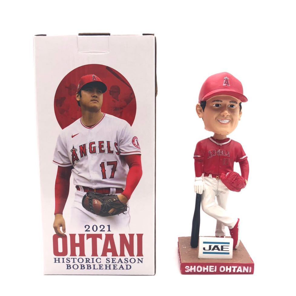 宅配便配送 大谷翔平のフィギュア レア 2021エンゼルス 記念グッズ