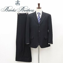 ◆BROOKS BROTHERS ブルックスブラザーズ 3B シングル スーツ ブラック 40SHT/34W_画像1