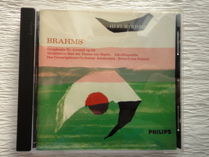 ベイヌム／ブラームス 交響曲第4番他 アムステルダム・コンセルトヘボウ管弦楽団 1958 
