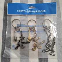 【新品未開封】 TOKYO Disney RESORT キーチェーン セット / ディズニー ドナルド ミッキーマウス グーフィー バンド キーホルダー TDR TDL_画像1