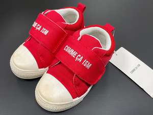  with translation 23-76ZT01-10 13cm red 3900 jpy COMME CA ISM Comme Ca Ism with logo embroidery baby shoes 