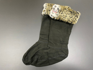 HSS24063-105 SNOW L size UK6-8 HUNTER/ Hunter FLEECE WELLY SOCKS fleece Welly socks 