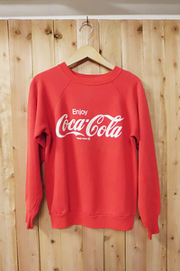 80's コカ・コーラ ロゴ プリント スウェット US 古着 Coca Cola