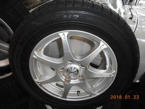 15インチスタッドレスタイヤ・ホイール4本セット　195/65R15　ステップワゴン　ボクシー　セレナ