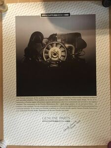 porsche Carrera RS Factory 930 964 993 RS poster rare 911 Porsche engine 