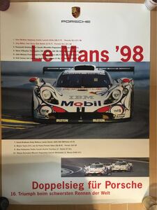 porsche Lemans ルマン 1998 GT1 ポスター 貴重品 911 ポルシェ