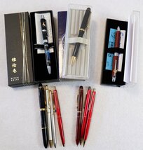 1円～　おたからや□M0124-15　PILOT パイロット 雅絵巻　ツイスト式多機能ボールペン シャープペンシル他　セーラー パイロットまとめて_画像1