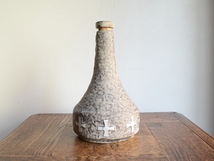 アンティーク雑貨花器 キリスト教 ヴィンテージデザイン 陶器聖水ホーリーウォーターボトル フラワーベース（H22.5cm） 花瓶 クロス ポット_画像1