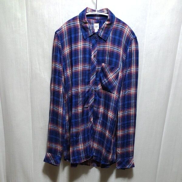 GAP ギャップ チェックシャツ 長袖シャツ メンズ M