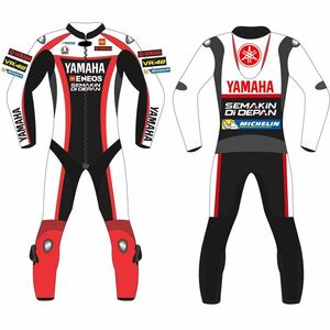 海外　限定品　送料込み Yamaha MOTOGP　レザーレーシングスーツ　サイズ各種　レプリカ　高品質 37