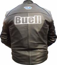 海外 送料込み 　高品質　ビューエル Buell レーシングレザージャケット サイズ各種　レプリカ　2_画像2