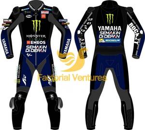 海外　限定品　送料込み　　ファビオ クアルタラロ 　MotoGP　レザーレーシングスーツ　サイズ各種　レプリカ　高品質 52